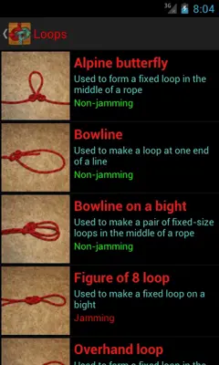 Useful Knots android App screenshot 1